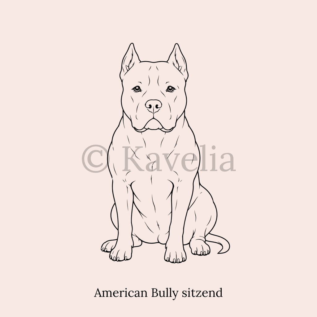 American Bully - Schlüsselanhänger personalisiert