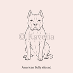 American Bully - Schlüsselanhänger personalisiert