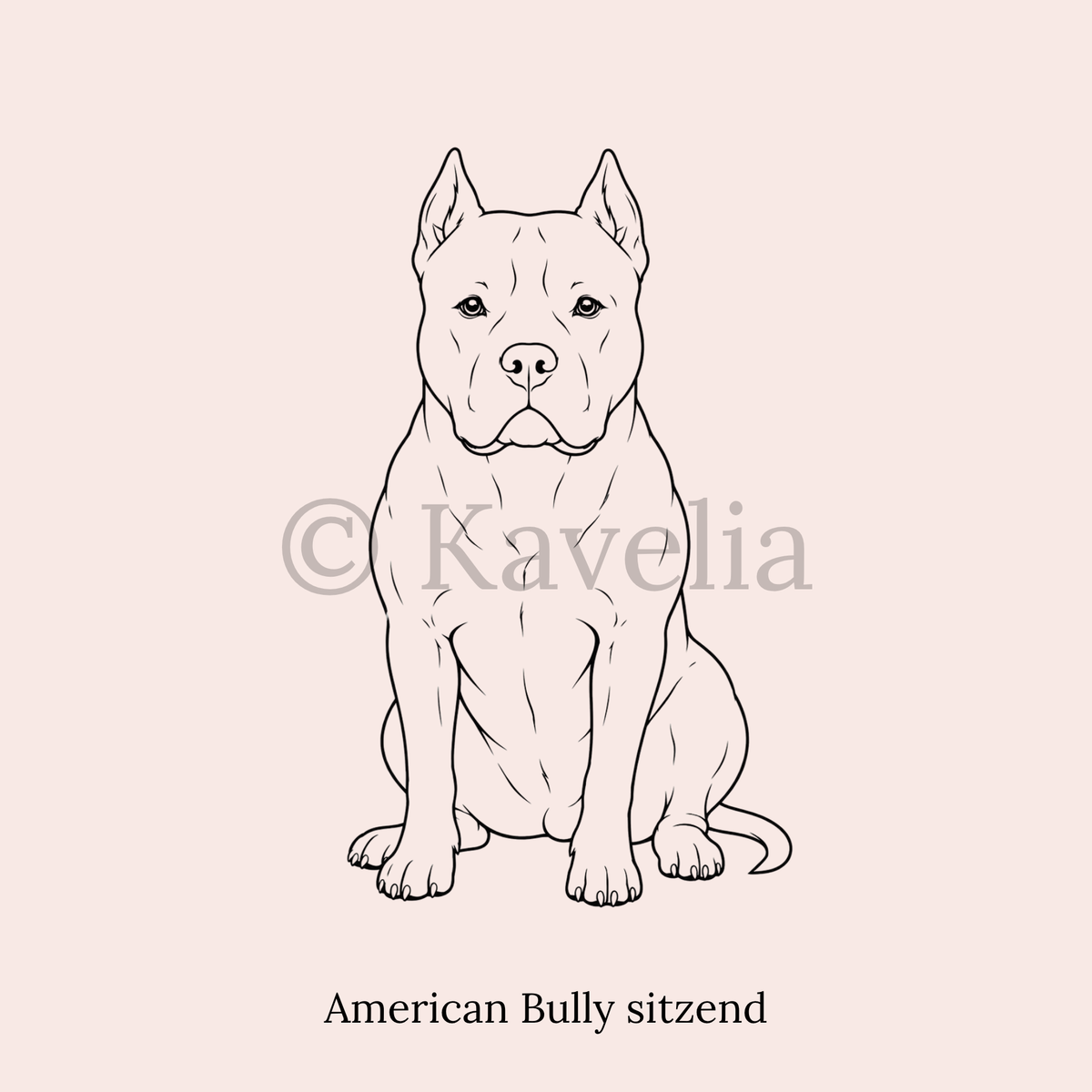 American Bully - Schlüsselanhänger personalisiert