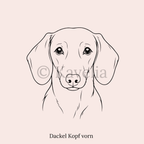 Dackel - Schlüsselanhänger personalisiert