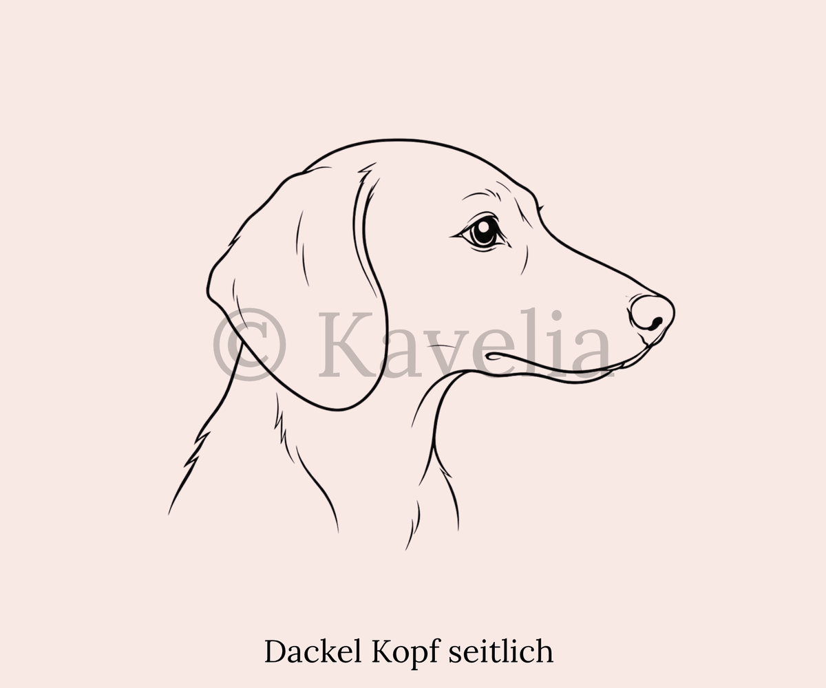 Dackel - Schlüsselanhänger personalisiert