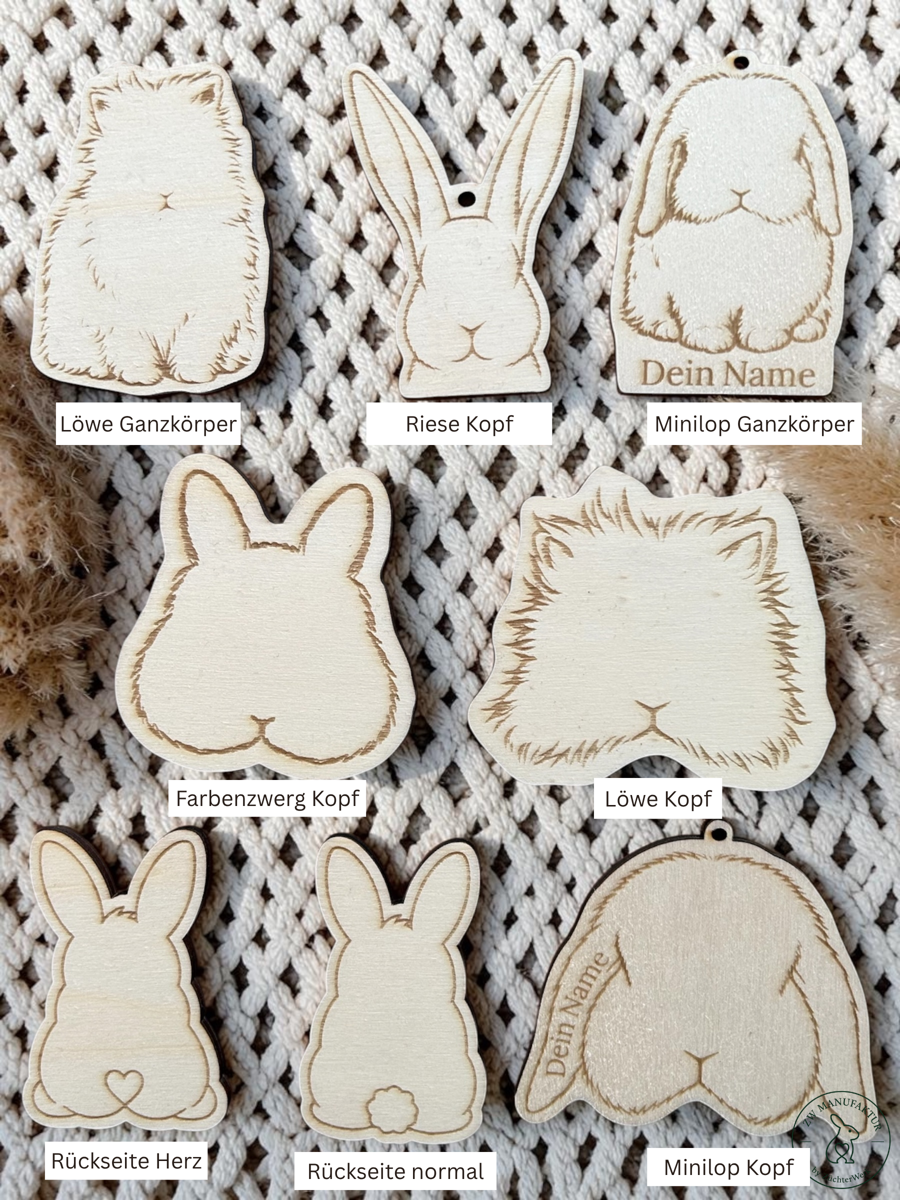 Schlüsselanhänger personalisiert - Kaninchen