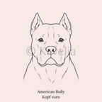 American Bully - Schlüsselanhänger personalisiert