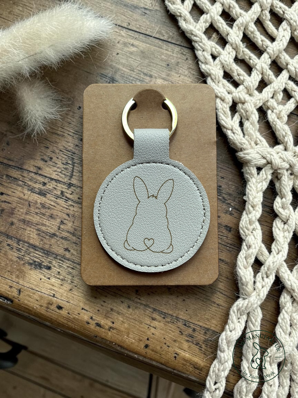Schlüsselanhänger personalisiert - Kaninchen