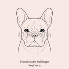 Französische Bulldogge - Schlüsselanhänger personalisiert