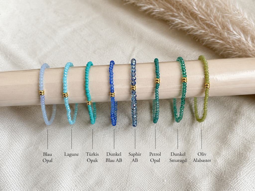 Glasperlen Armband personalisiert