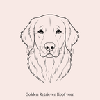 Golden Retriever - Schlüsselanhänger personalisiert