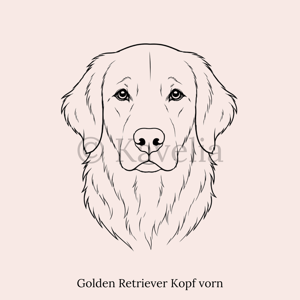Golden Retriever - Schlüsselanhänger personalisiert