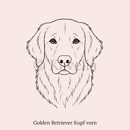 Golden Retriever - Schlüsselanhänger personalisiert