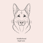 Schäferhund - Schlüsselanhänger personalisiert