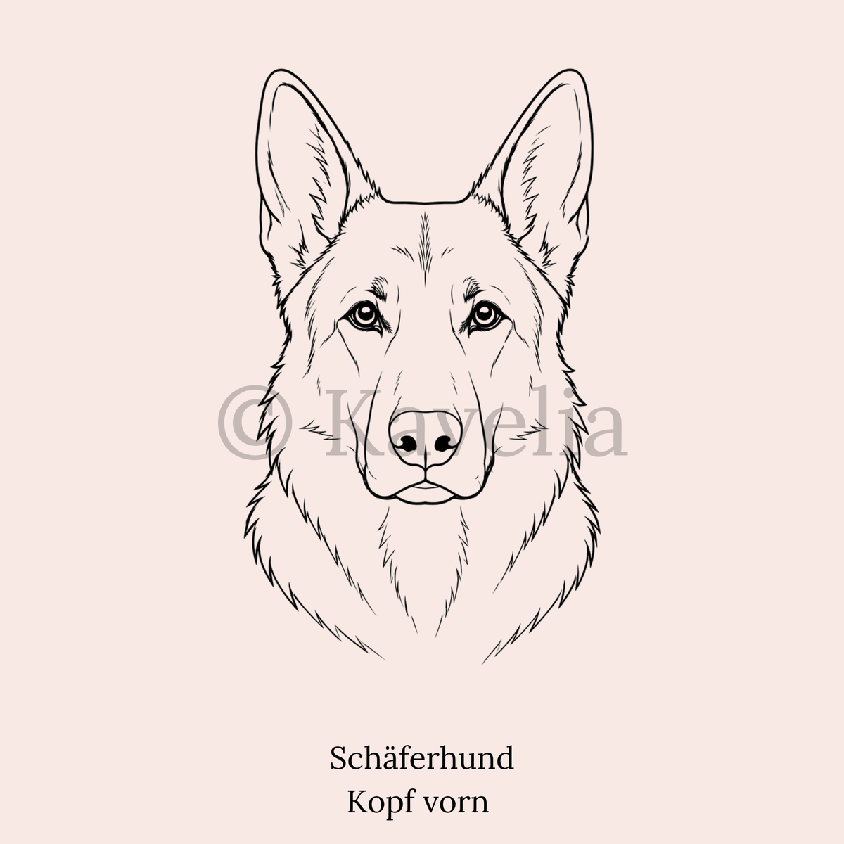 Schäferhund - Schlüsselanhänger personalisiert
