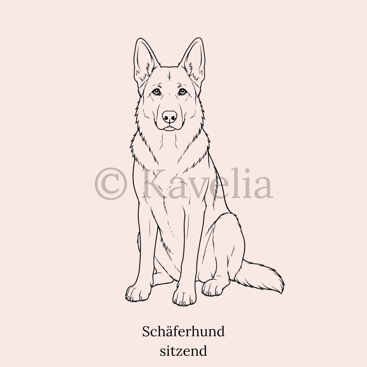 Schäferhund - Schlüsselanhänger personalisiert