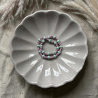 Perlenarmband Rosa-Grün