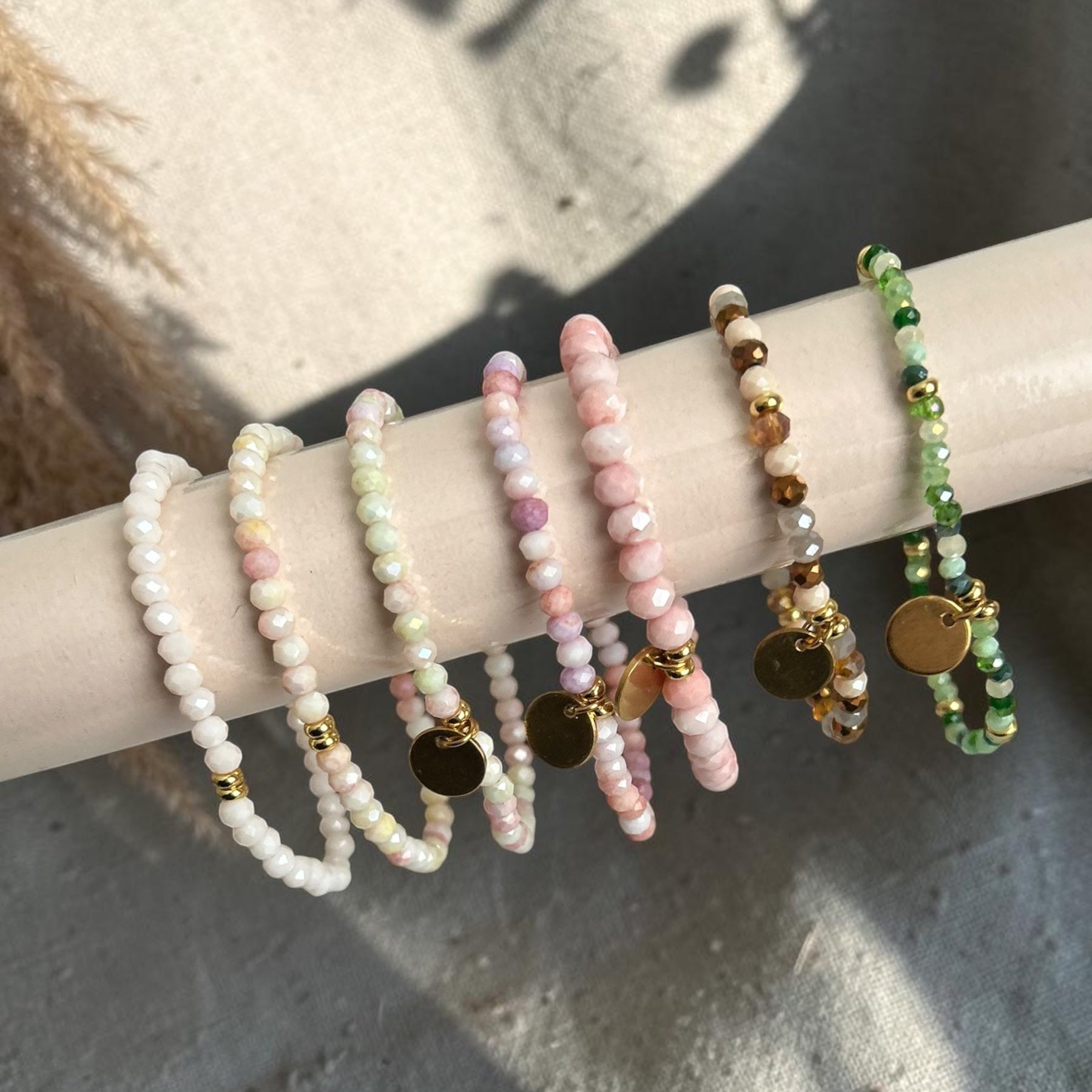 Glasperlen Armband - Einzelstücke - personalisiert