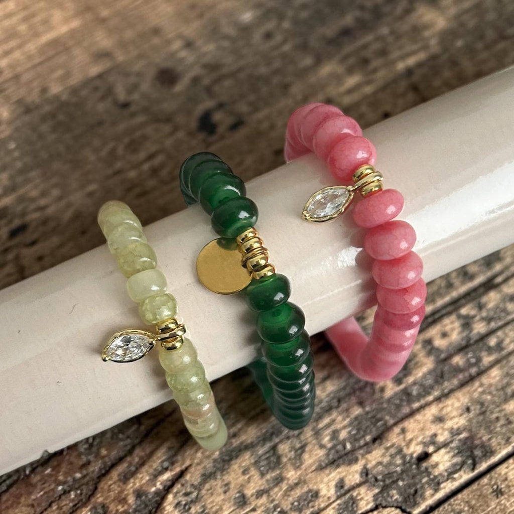 Glasperlen Armband - XXL - personalisiert
