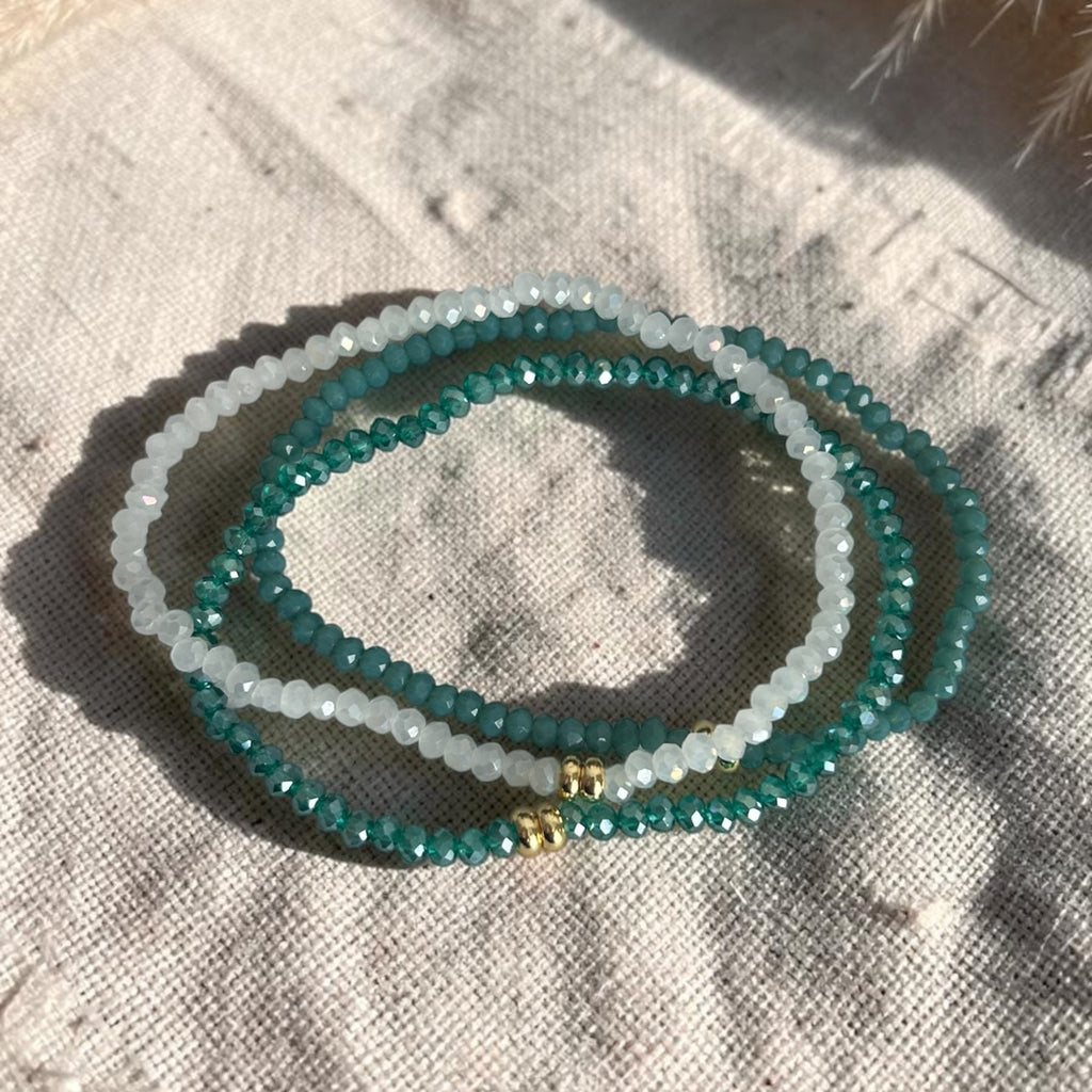 Ocean Glow | 3er Armbandset