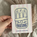 Postkarte „Sardine“