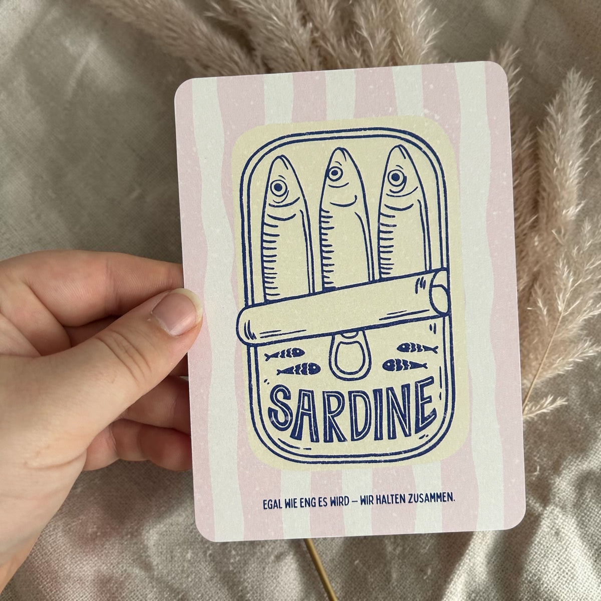 Postkarte „Sardine“
