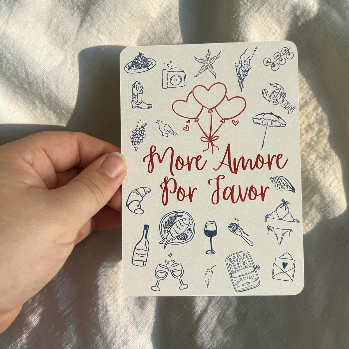 Postkarte „More Amore“