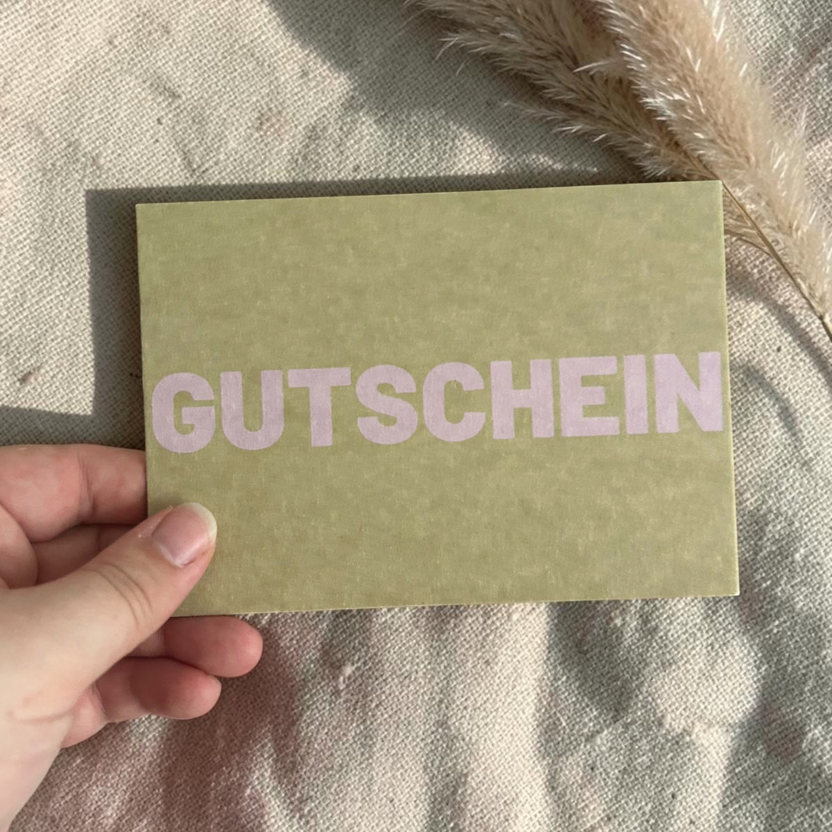 Postkarte - GUTSCHEIN