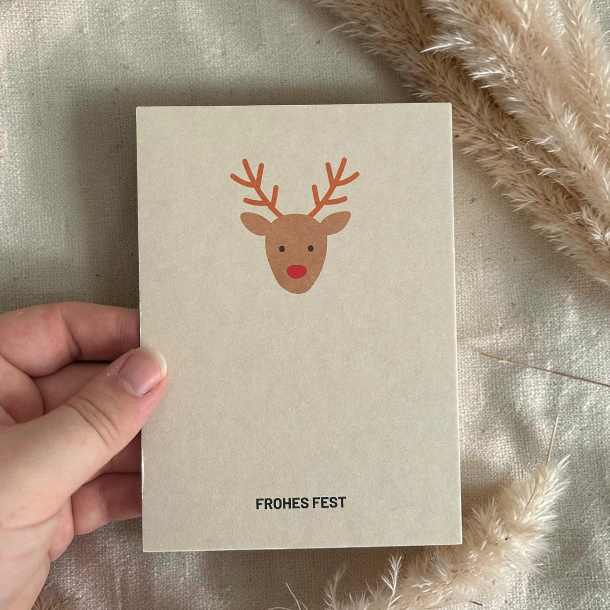 Postkarte - Rentier