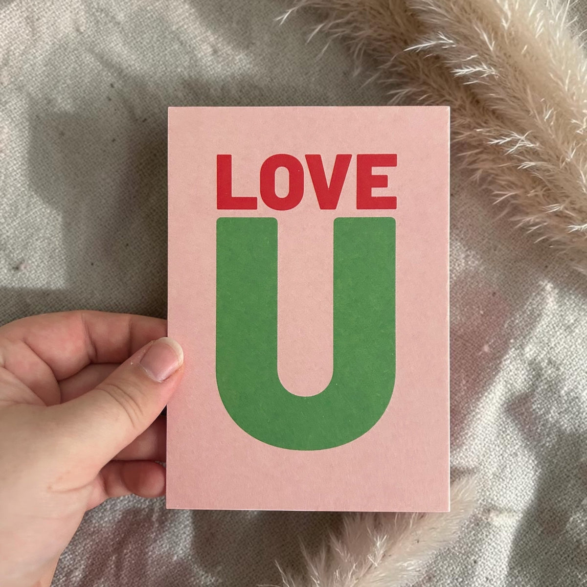 Postkarte - LOVE U