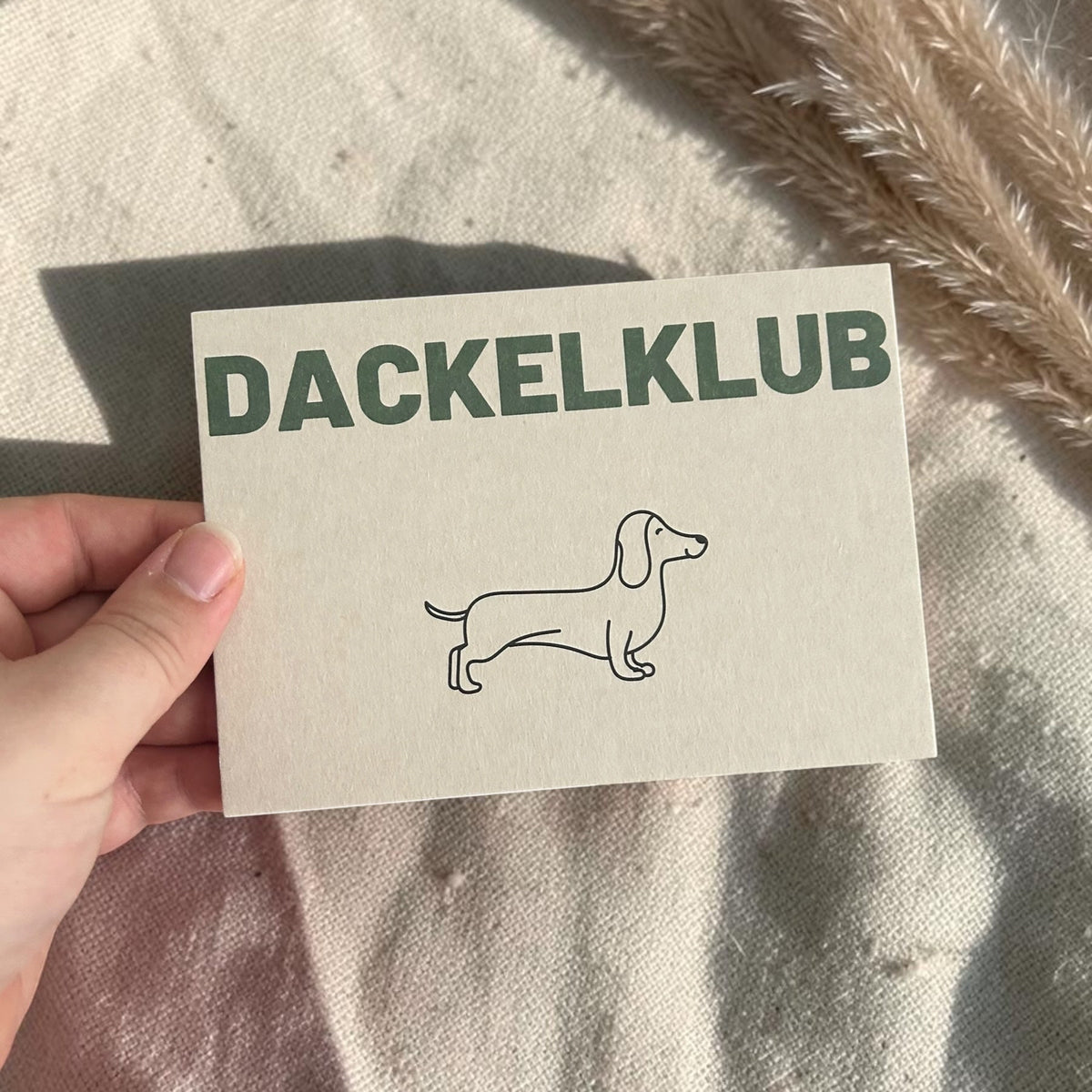Postkarte - DACKELKLUB