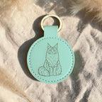 Maine Coon Katze - Schlüsselanhänger personalisiert