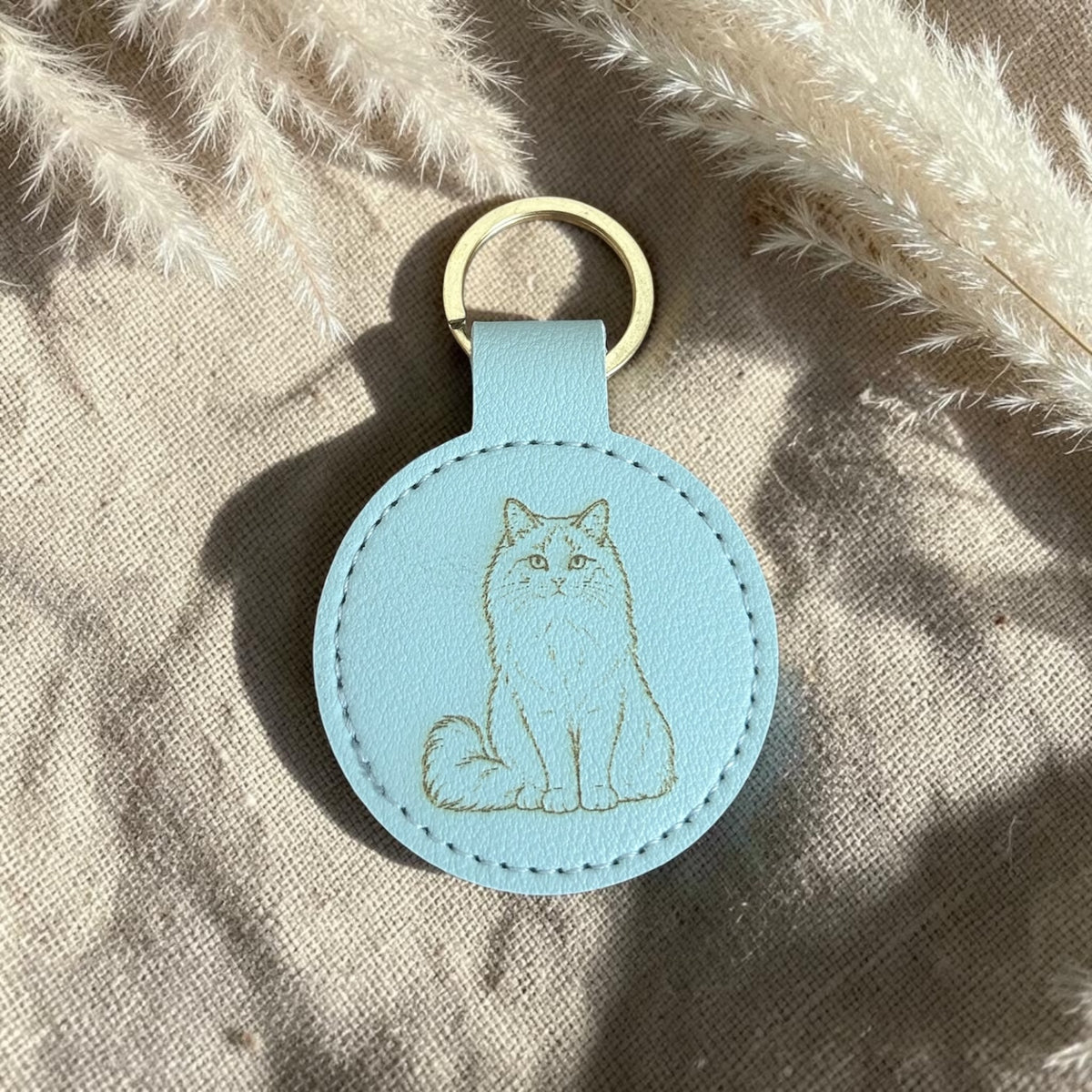 Ragdoll Katze - Schlüsselanhänger personalisiert
