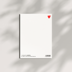 Postkarte - LIEBE rosa-rot