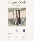 Grape Soda | 3er Armbandset