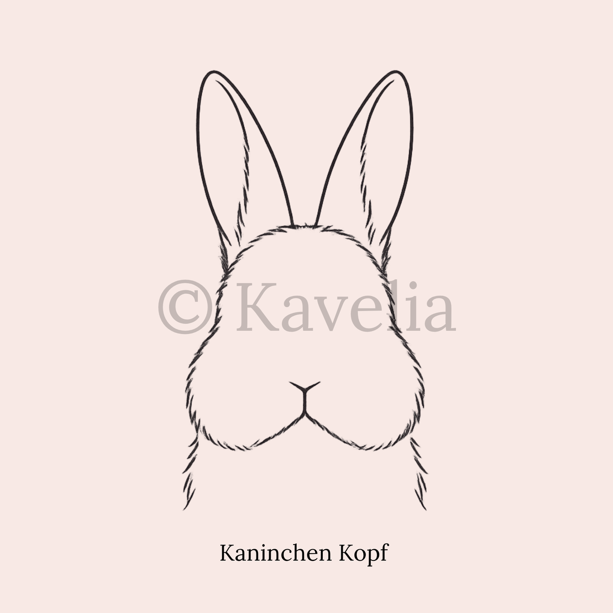 Stehohr Kaninchen Schlüsselanhänger personalisiert