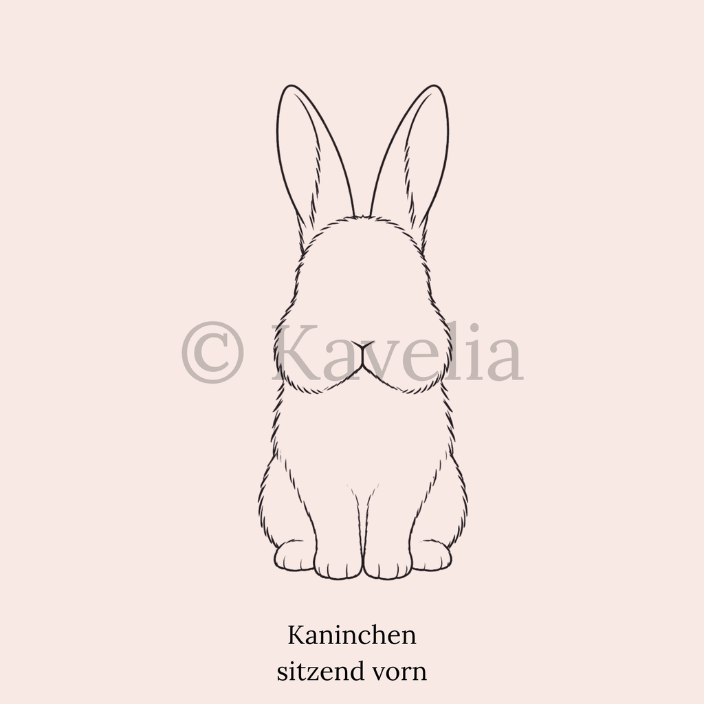 Stehohr Kaninchen Schlüsselanhänger personalisiert