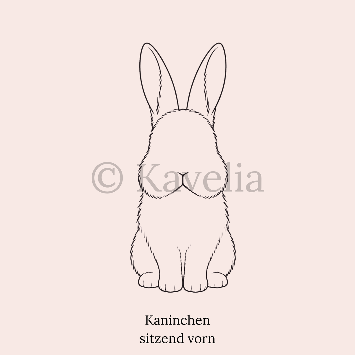 Stehohr Kaninchen Schlüsselanhänger personalisiert