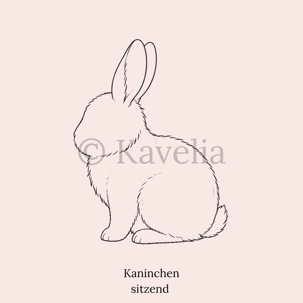 Stehohr Kaninchen Schlüsselanhänger personalisiert