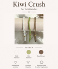 Kiwi Crush | 3er Armbandset
