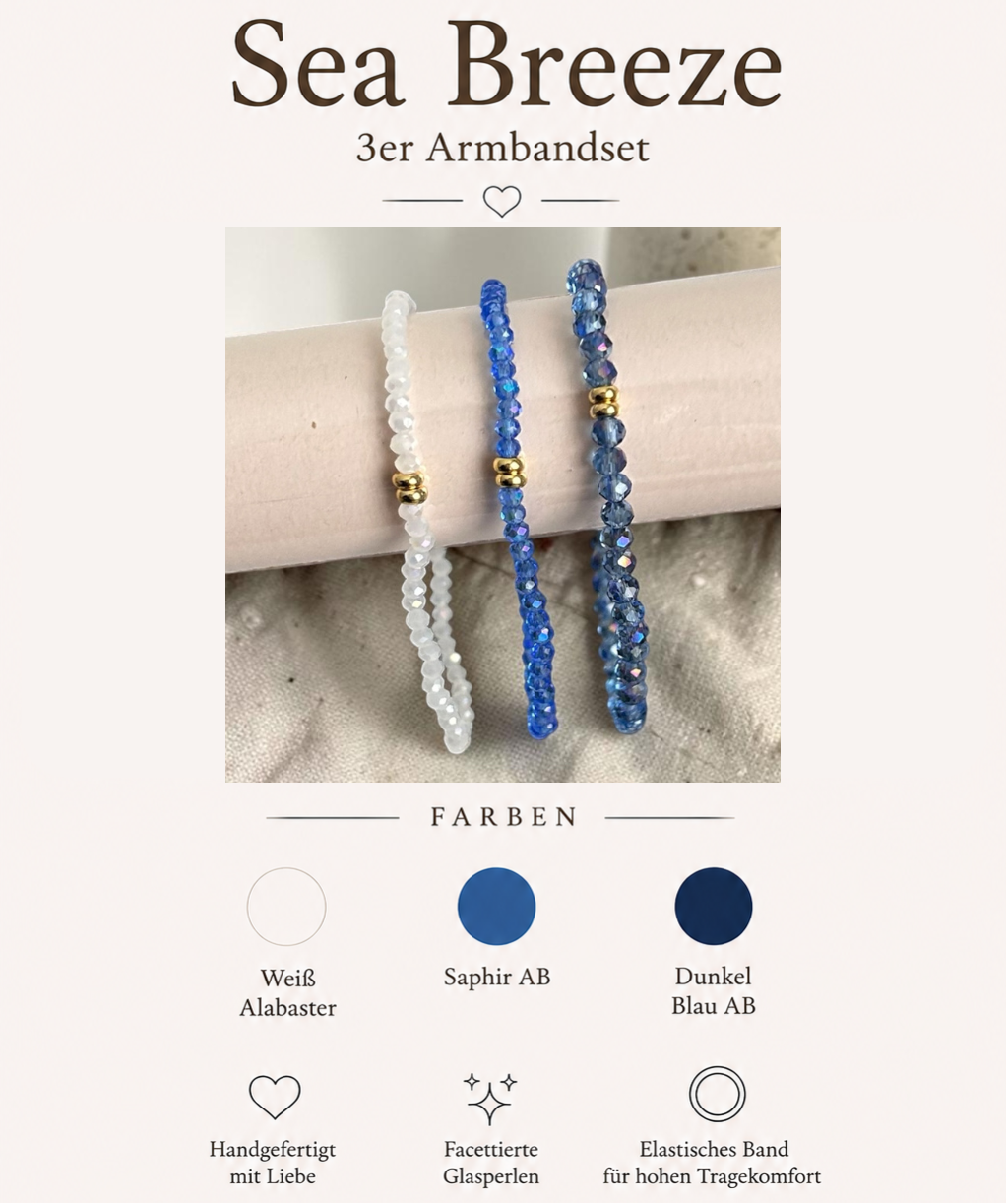 Sea Breeze | 3er Armbandset